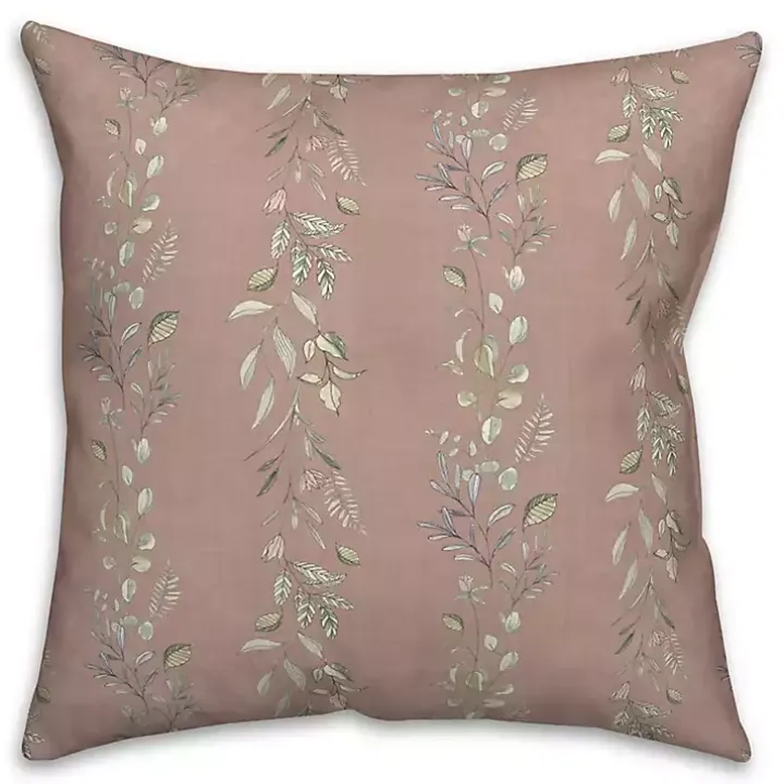 Mauve Botanical Vines Pillow