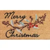 Merry Christmas Berries Doormat