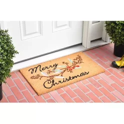 Merry Christmas Berries Doormat