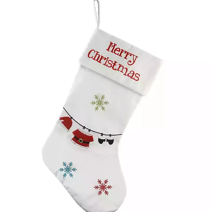 Merry Christmas Clothesline Stocking