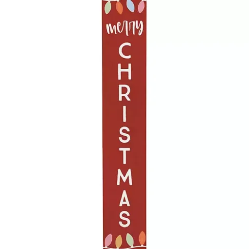 Merry Christmas Lights Porch Board