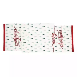 Merry Christmas Mini Trees Table Runner