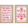 Merry Let It Snow 2-pc. Christmas Wall Plaque Set