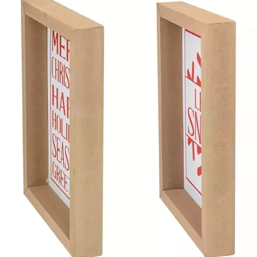 Merry Let It Snow 2-pc. Christmas Wall Plaque Set