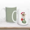 Merry Woofmas Puppy Stocking Mugs, Set of 2