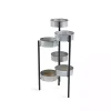 Metal and Wood 6-Pot Folding Plant Stand