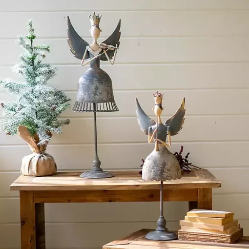 Metal Angels with Instruments, Set of 2