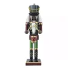 Metallic Nutcracker Drummer Figurine
