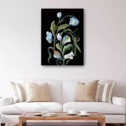 Midnight Foliage Canvas Art Print