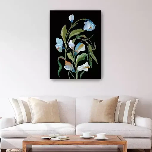 Midnight Foliage Canvas Art Print