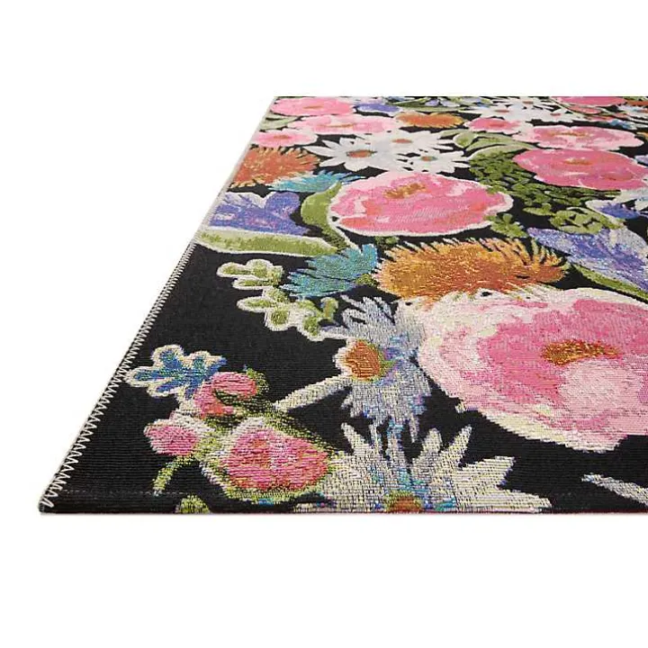 Midnight Garden Party Indoor/Outdoor Rug, 7x11