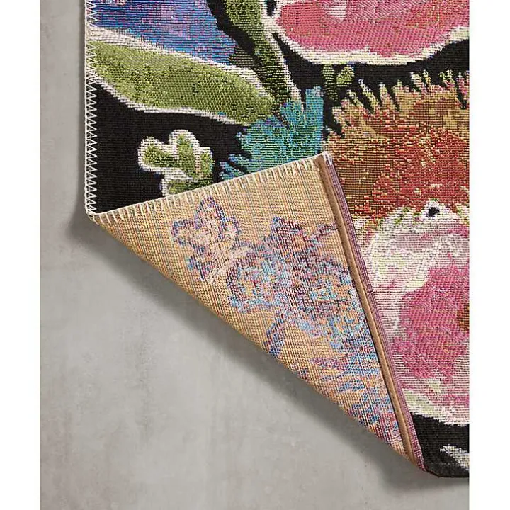 Midnight Garden Party Indoor/Outdoor Rug, 7x11