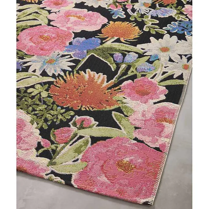 Midnight Garden Party Indoor/Outdoor Rug, 7x11