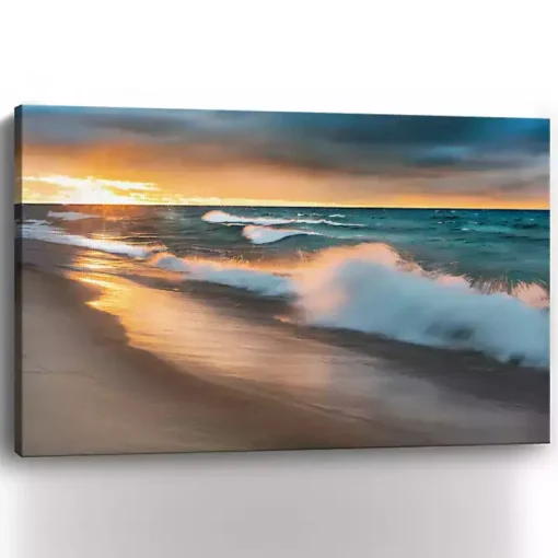 Miners Beach Light Canvas Art Print, 60x40 in.