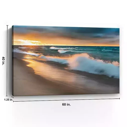 Miners Beach Light Canvas Art Print, 60x40 in.