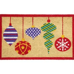 Mixed Ornaments Christmas Doormat