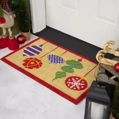 Mixed Ornaments Christmas Doormat
