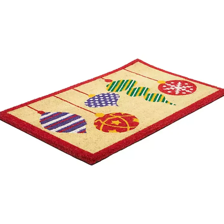 Mixed Ornaments Christmas Doormat