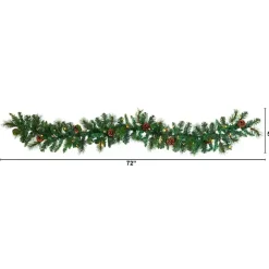 Mixed Pine Clear LED Lighted Garland