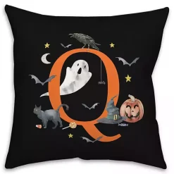 Monogram Q Halloween Indoor/Outdoor Pillow