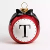 Monogram T Outdoor Christmas Ornament