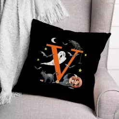 Monogram V Halloween Indoor/Outdoor Pillow