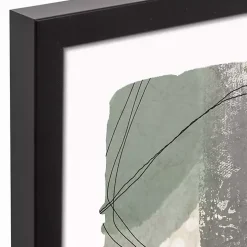 Moody Toned Abstract Framed Canvas Art Print