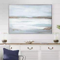 Morning Sea Framed Canvas Art Print