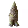 Mossy Patina Outdoor Gnome Statue