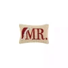 Mr. Santa Hat Wool Lumbar Pillow