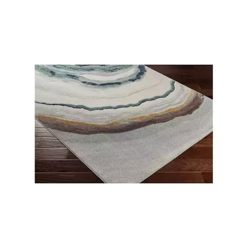 Multicolor Geode Agate Area Rug, 7x10