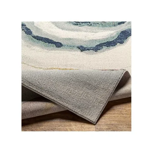 Multicolor Geode Agate Area Rug, 7x10