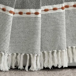 Multicolor Herringbone Stripe Throw