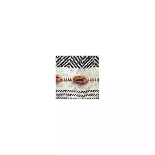 Multicolor Herringbone Stripe Throw