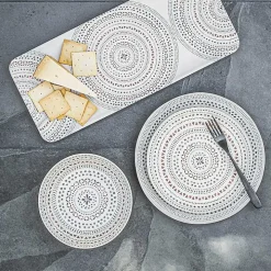 Multicolor Rectangular Melamine Malena Platter