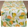Multicolored Lemon and Orange Polyester Runner
