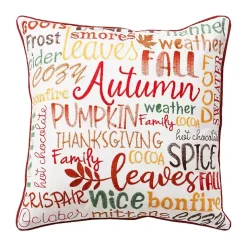 Multicolored Sentiment Harvest Throw Pillow