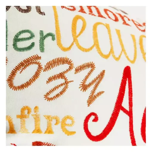 Multicolored Sentiment Harvest Throw Pillow