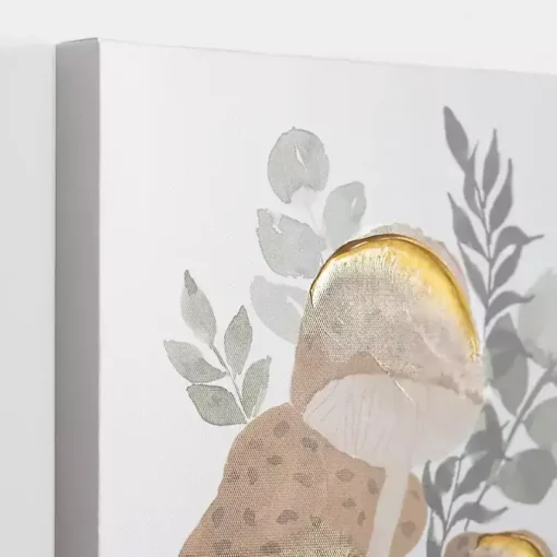 Mushroom Canvas Art Prints, Set of 2