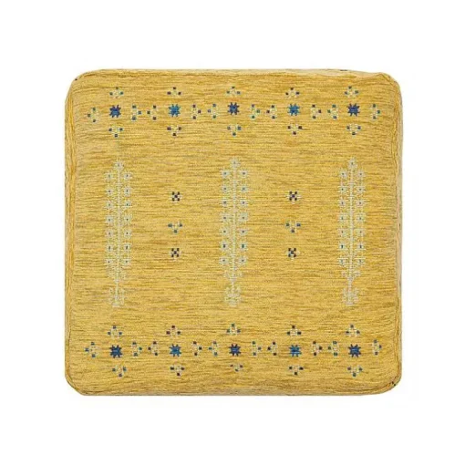 Mustard Yellow Bohemian Ultra-Soft Pouf
