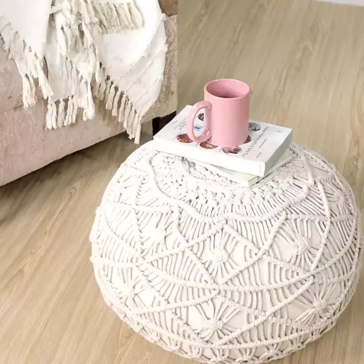 Mystic Macrame Pouf