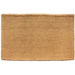 Natural and Black Welcome Doormat, 48x30 in.