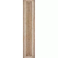 Natural Bleached Bordered Jute Table Runner