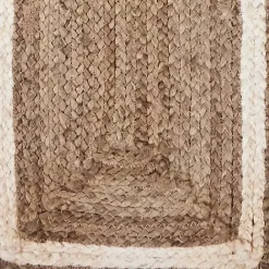Natural Bleached Bordered Jute Table Runner