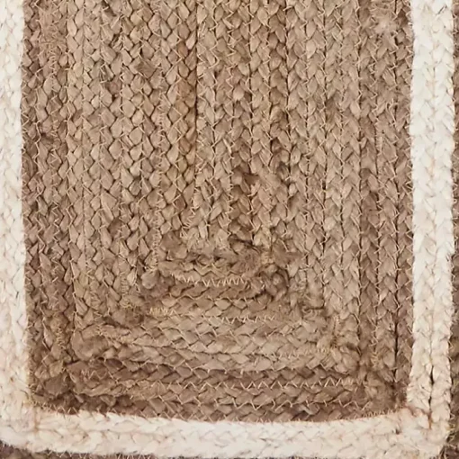 Natural Bleached Bordered Jute Table Runner