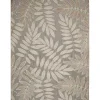 Natural Botanical Leaves Outdoor Area Rug, 9x13