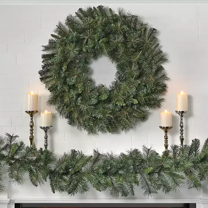 Natural Deluxe Belgium Pine Wreath, 36 in.
