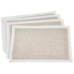 Natural Double Layered Placemats, Set of 4