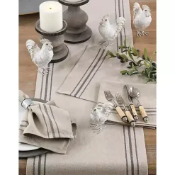 Natural Everyday Striped Linen Placemats, Set of 4