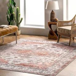 Natural Faded Vintage Washable Runner